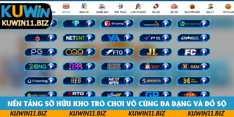 Nền tảng sỡ hữu kho trò chơi vô cùng đa dạng và đồ sộ